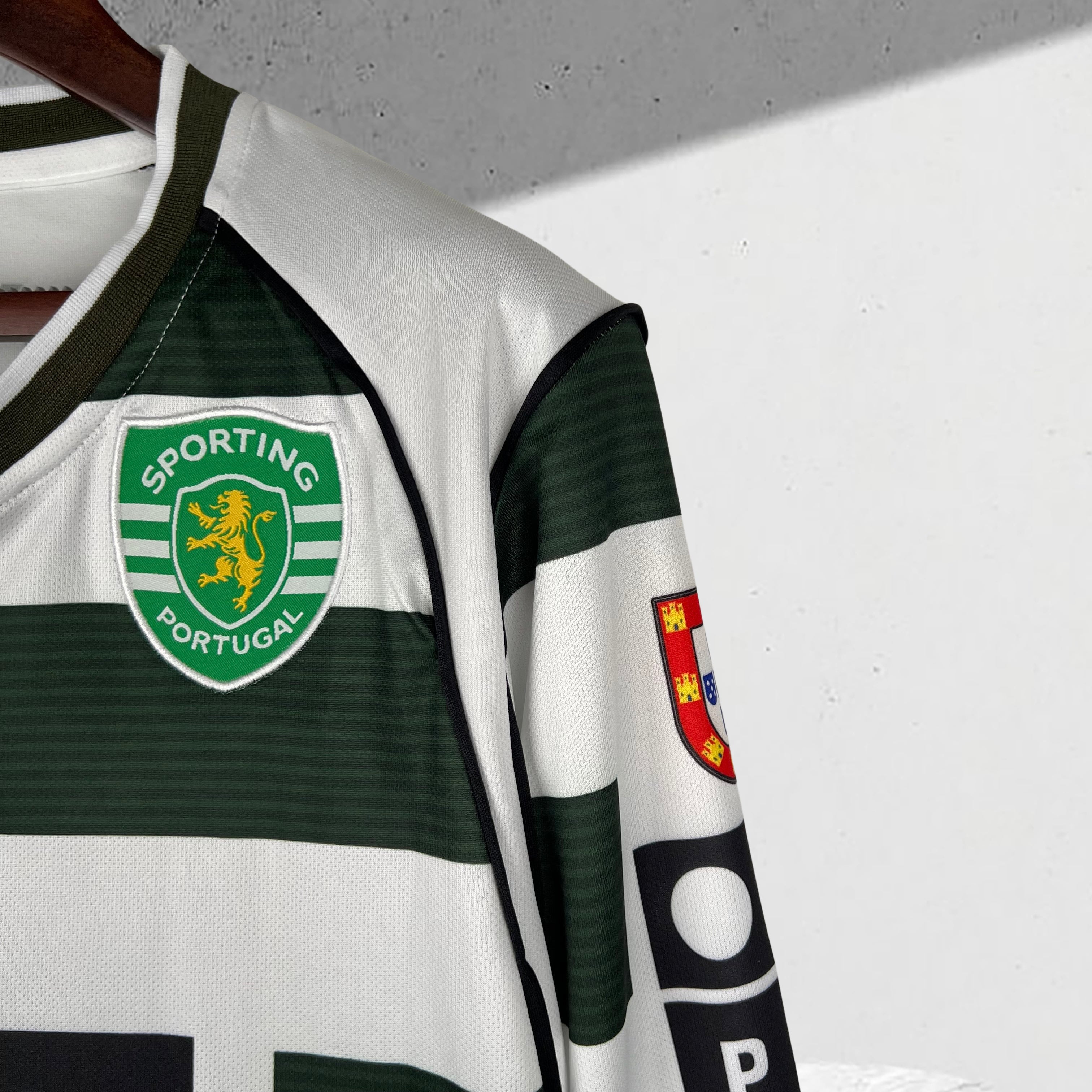 Sporting Lisbon 2001–2002 Hjemmedrakt Langermet