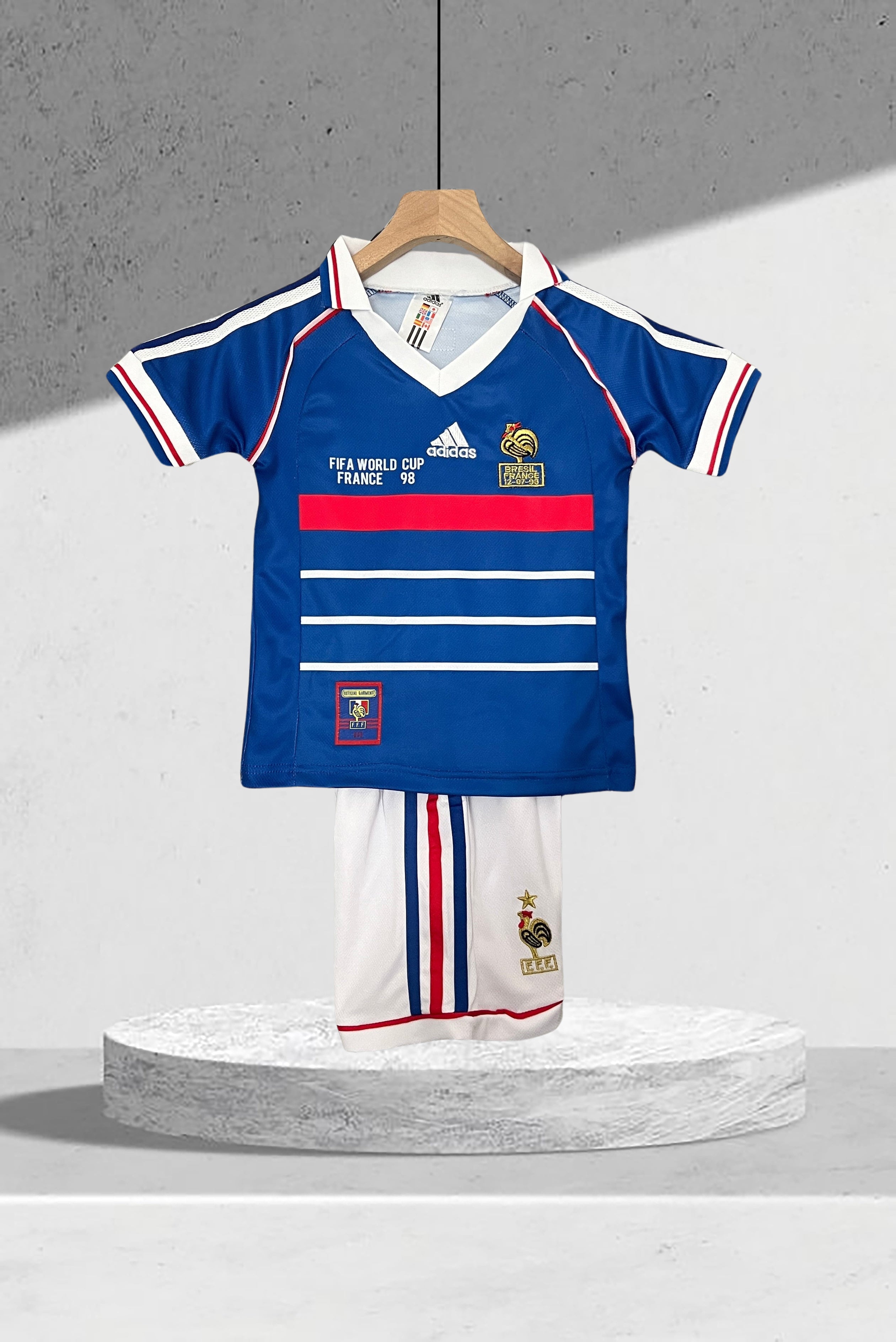 Frankrike 1998 VM Hjemmedrakt Mini-Kit Barn