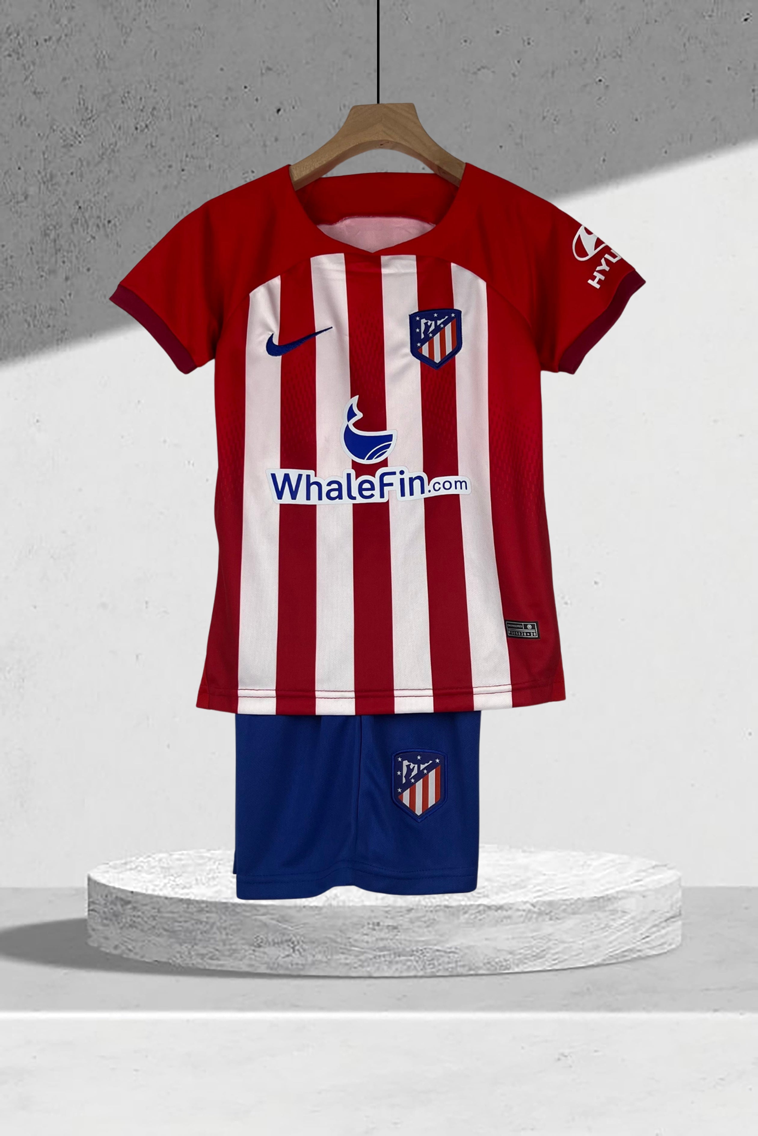 Atlético Madrid 2023–2024 Hjemmedrakt Mini-Kit Barn