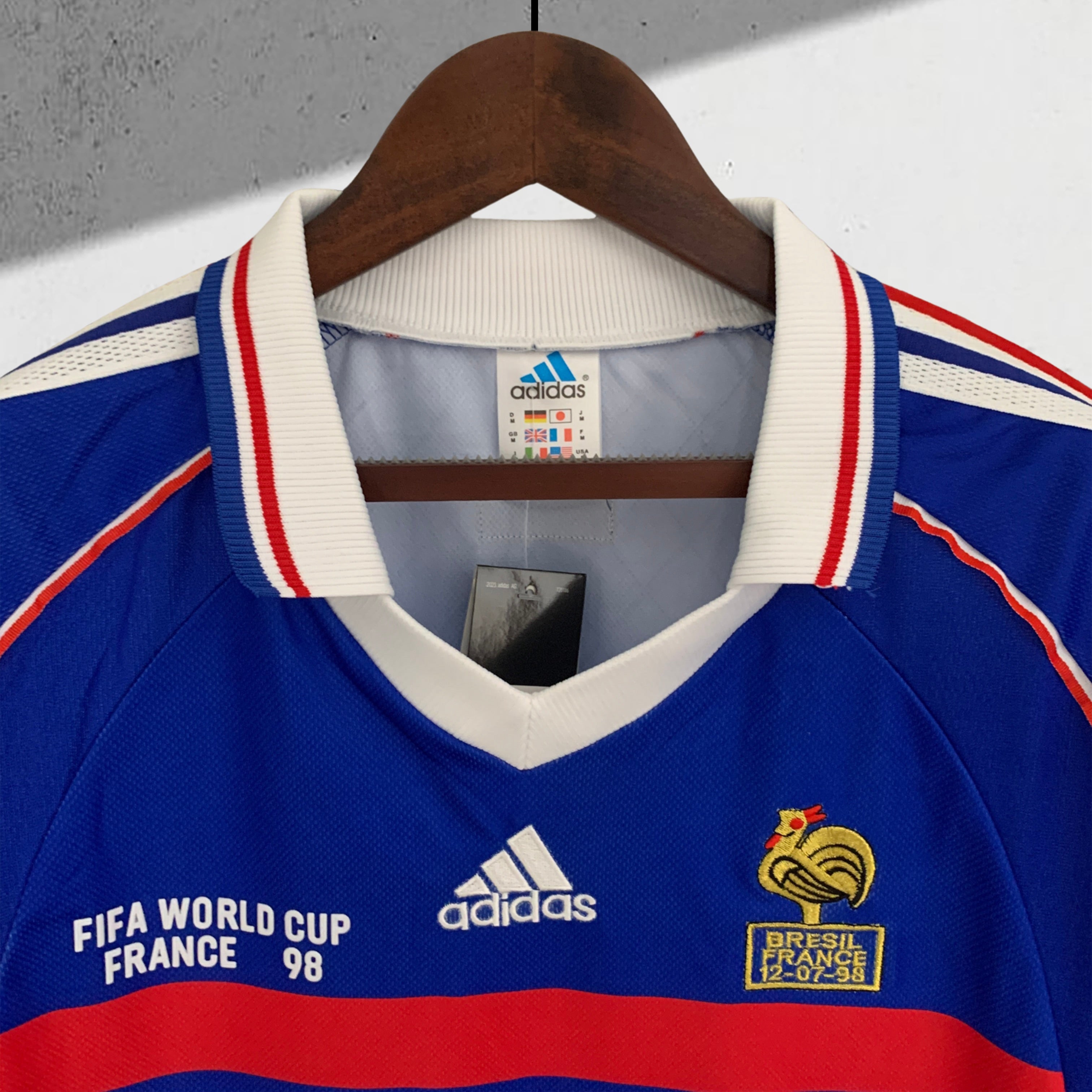 Frankrike 1998 VM Hjemmedrakt (Langermet)