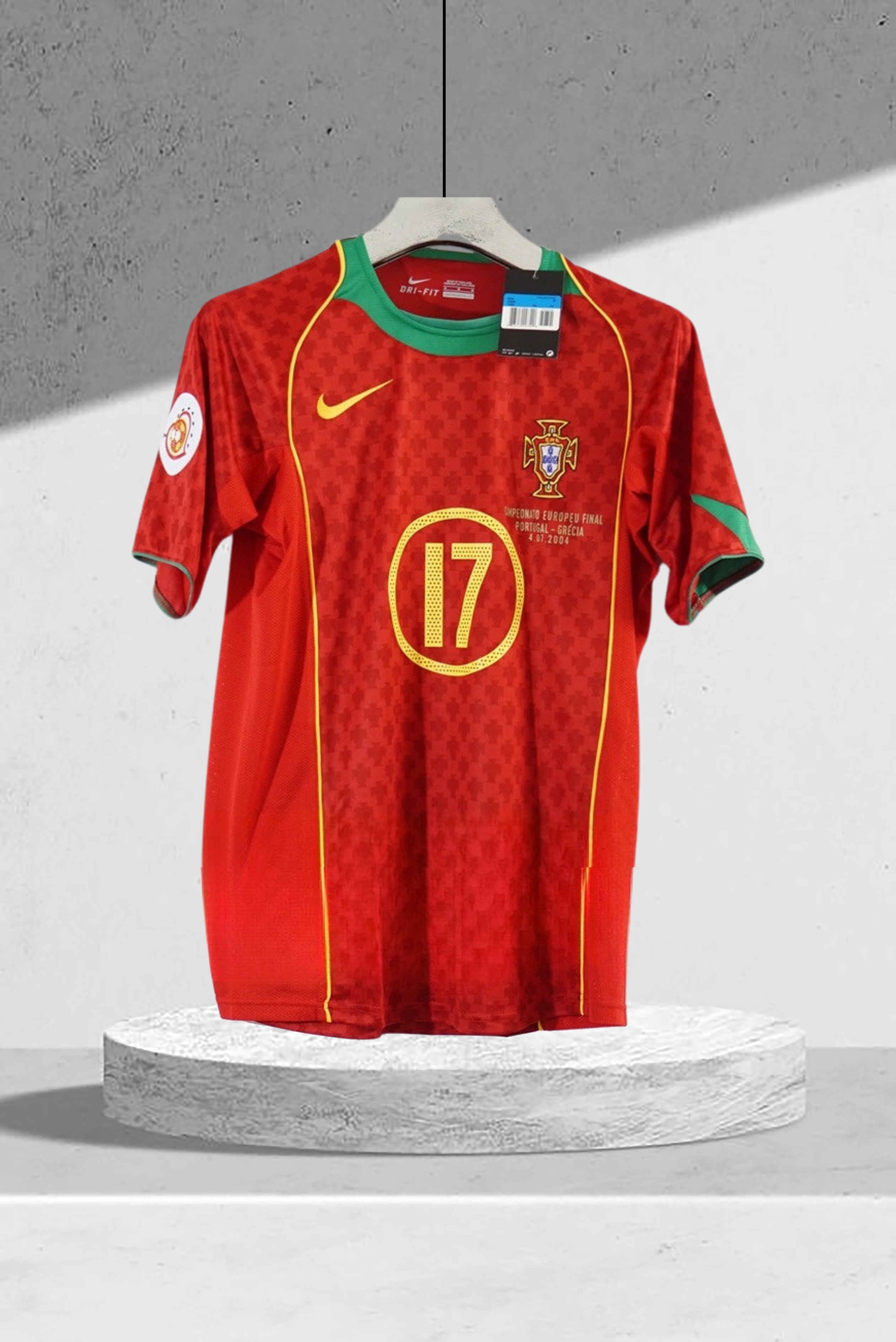 Portugal EM 2004 finale Hjemmedrakt